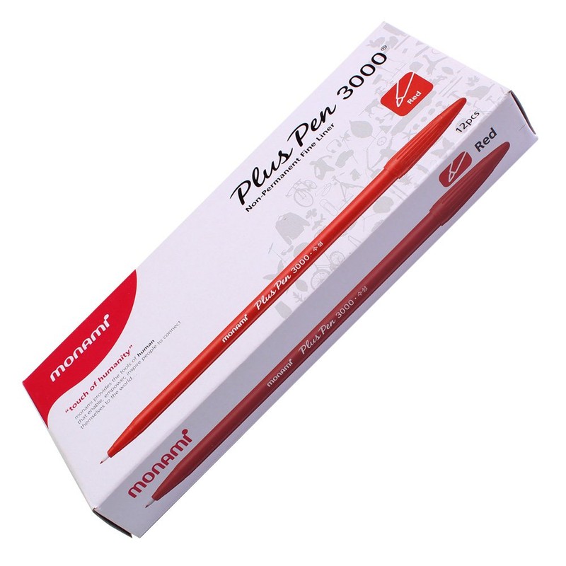 Monami Plus 3000 Office Sign Pen Felt Tip Water Based