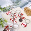 LUWREVC 6PCS Canadian National Flag Keychains, Canada Souvenirs, Decorative Hanging