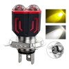 Faros Led Para Moto H4 Ba20d H6 Doble Lente Luz
