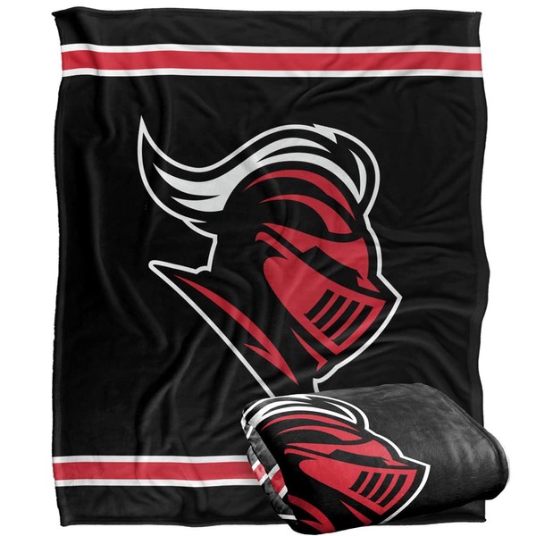 Rutgers University Raiders Blanket, 50"x60" Primary Logo Stripes, Silky Touch