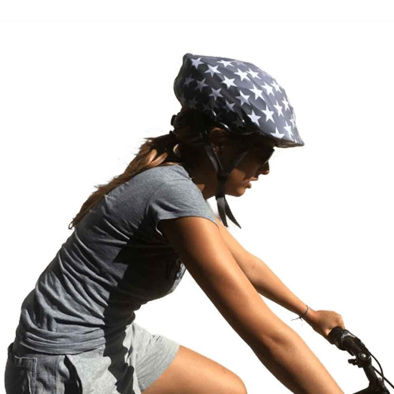 Coolcasc GREY STARS Multisport Helmet Cover