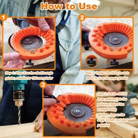 2025 New Drill Grinder, Old Drill Grinder, Suitable For 125 Mm Grinder For 2-13 Mm Old Drill Bits, Power Drill Grinding Accessories, Portable Drill Grinder For Dull Drill Bits (Black)