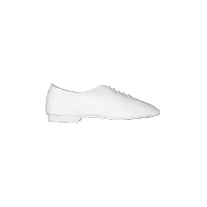 Starlite Basic White Jazz Shoes, Full Rubber Sole 5.5 UK