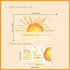 Sunset Wall Stickers, sacinora Yellow Setting Sun Wall Decals Removable