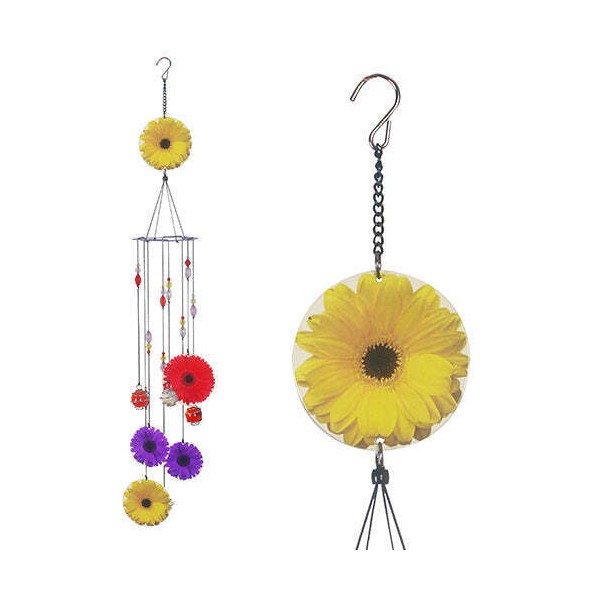 Unbranded Wind Chime Spiral Daisies