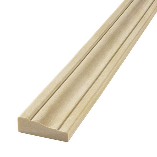 FLEXTRIM #356 Flexible Casing Molding: 11/16" Thick x 2.25" Wide x 8' feet Long - for Gentle Arches, Curved Walls and Straight Runs (NOT for Half-Round Shaped Arches)