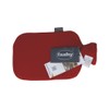 Fashy Hot Water Bottle with Fleece Cover Cranberry - Made