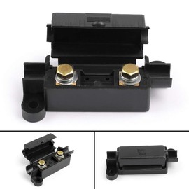 Aputoxz 12V Inline Fuse Holder Kit with Heat Shrink Terminals, 2pcs 30A MIDI Blade Fuses, Waterproof ANL Style Bolt-On Car Amplifier Fuse Block for Audio RV Marine Truck Systems