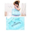 Arisana Pool Bag, Girls, Vinyl Beach Bag, Large Capacity, Striped