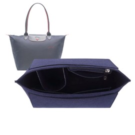 medium tote bag insert for Longchamp Le Pliage bag women the tote bag organizer 1028navy blue-M