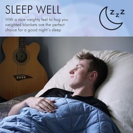 Chrome Cherry Washable Weighted Blanket 10 Pounds by Secūr | Premium 100% Cotton, and Glass Beads, Reinforced Stitching | Designed in The USA, 10 lb Weighted Blankets for Adults | 48 x 72 Inches