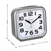 5.5" Large Analog Alarm Clock Silent Non Ticking, Gentle Wake,