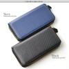 [Merge] MG-1866 Long Wallet, Round Zipper, Carbon Processing, Cowhide Leather,