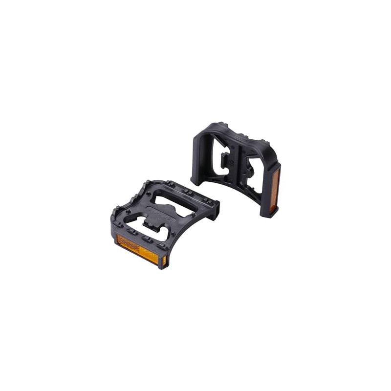 BBB Pair of Footrests for SPD Automatic Pedals - Black
