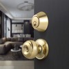 Keyed Alike Door Knob Combination Deadbolt in Polished Brass,Entry Door