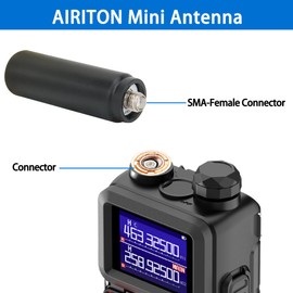 Airiton Antenna Ham Radio Antennas UHF 400-470MHz Two Way Radio GMRS Antenna Replacement Walkie Talkie Antennas 2.28inch SMA Female for Baofeng UV-32 BF-F8HP Pro UV-5R AR-5RM UV-21R (2 Pack)