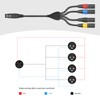 Lrbners 2FT(0.6M) XLR Female to 4 Male Splitter Cable -