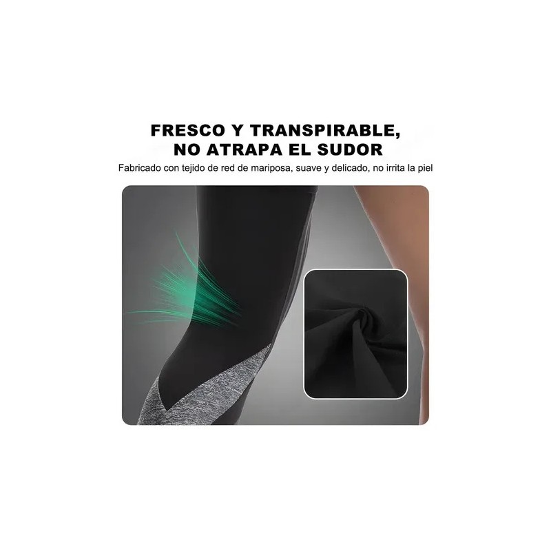1 Pair Rodillera Deportiva Compresión Pierna Larga Correr