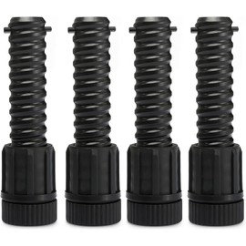 Camp Stove Leg Levelers Adjustable, Accessories for Camp Chef Explorer Stoves, Fit for Outdoor Camping Stove with 1.25" Diameter Round Legs, 4 Pcs Black