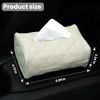 Car Tissue Holder, Sun Visor Hanging Tissue Box, Microfiber Leather