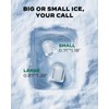 Totnz Boost Ice Maker with 2.5L Expanding Ice Basket &