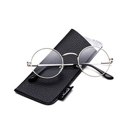 Quality Unisex Retro Round Reading Glasses Spring Hinge Stainless Steel Frame Metal Round Reading Glasses