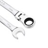 sourcing map 8mm Flex-Head Ratcheting Combination Wrench Metric 72 Teeth