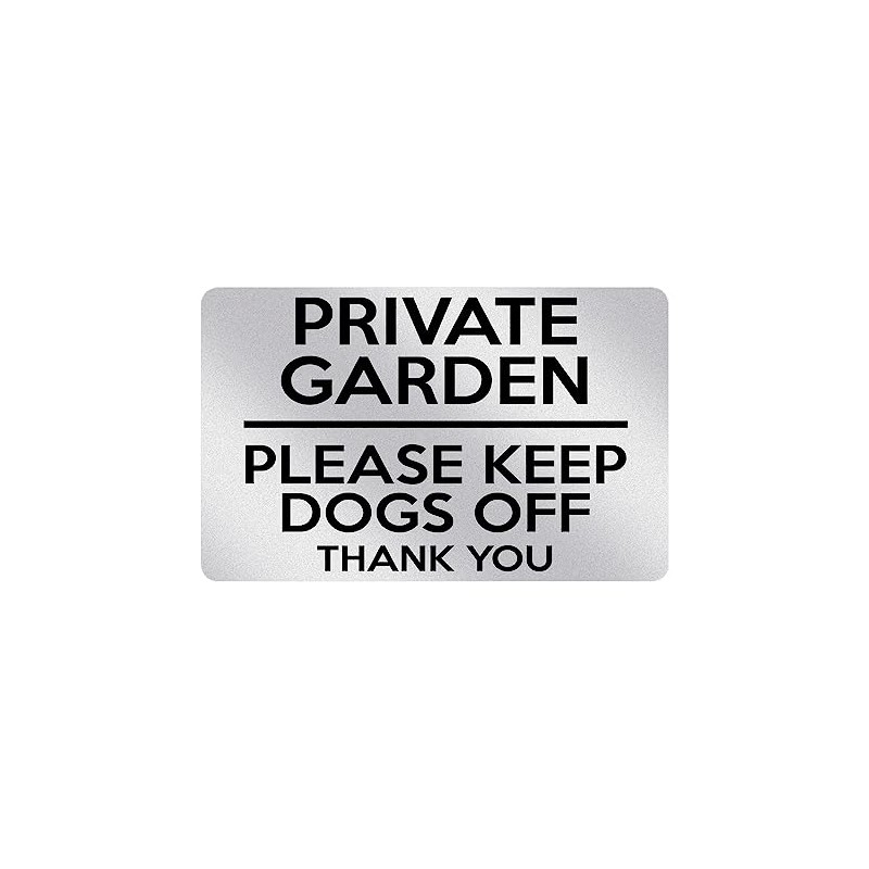 P074 PRIVATE GARDEN PLEASE KEEP DOGS OFF Door Gate Plastic