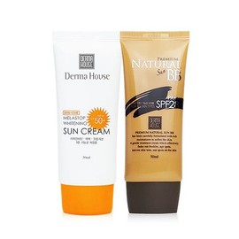 Dermahouse Derma House Whitening Sun Cream + Natural BB Cream / 더마하우스 화이트닝 썬크림+내츄럴 비비크림