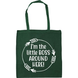 Hippowarehouse I'm The Little Boss Around Here! Tote Shopping Gym Beach Bag 42cm x38cm, 10 litres