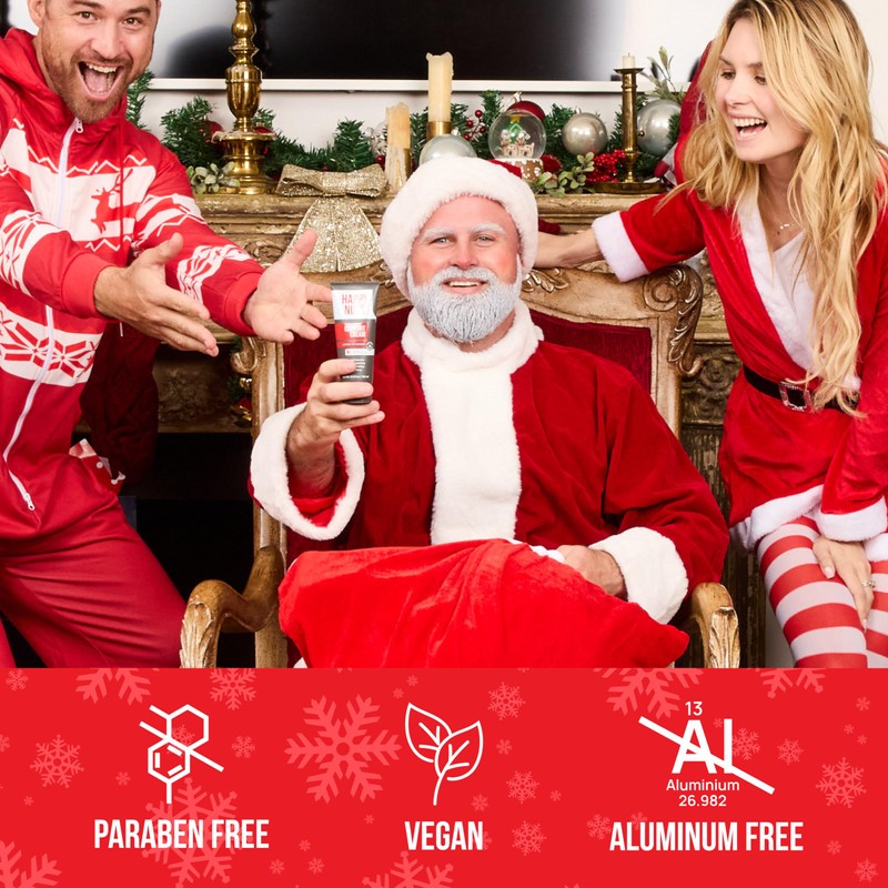 HAPPY NUTS Comfort Cream Deodorant For Men: Anti-Chafing Sweat Defense,