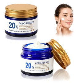 Ácido Azelaico- Suero Facial al 20%, Crema Hidratante Facial, Calma La Piel, Elimina El Acné,Reduce Rojeces e Imperfecciones, Rejuvenece la Piel