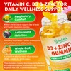 Youlikee 2 Pack Vitamin C + D3 + Zinc Gummies