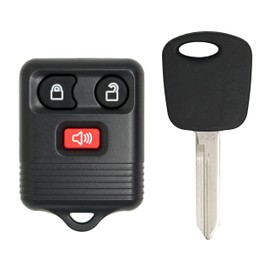 Keyless2Go Replacement for Keyless Entry Car Key Fob Vehicles That Use 3 Button CWTWB1U331, with New Uncut Transponder Ignition Car Key H72