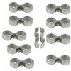 Kennel Clamps Shelf Pole Connector Double Port Pipe Clamps Clips