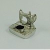 Solid English Pewter Pin Cushion Sewing Machine Design | 8658