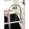 OWOFAN Kitchen Sink Faucet with Pull Down Sprayer, Contemporary Stainless