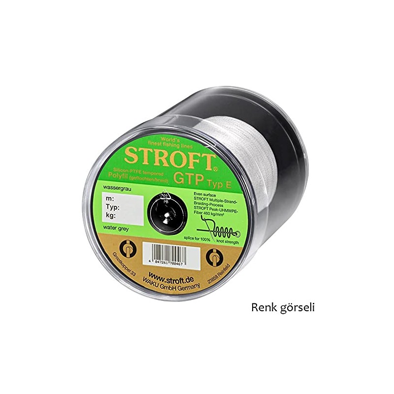 STROFT GTP Type E Braided Line 250 m Water Grey
