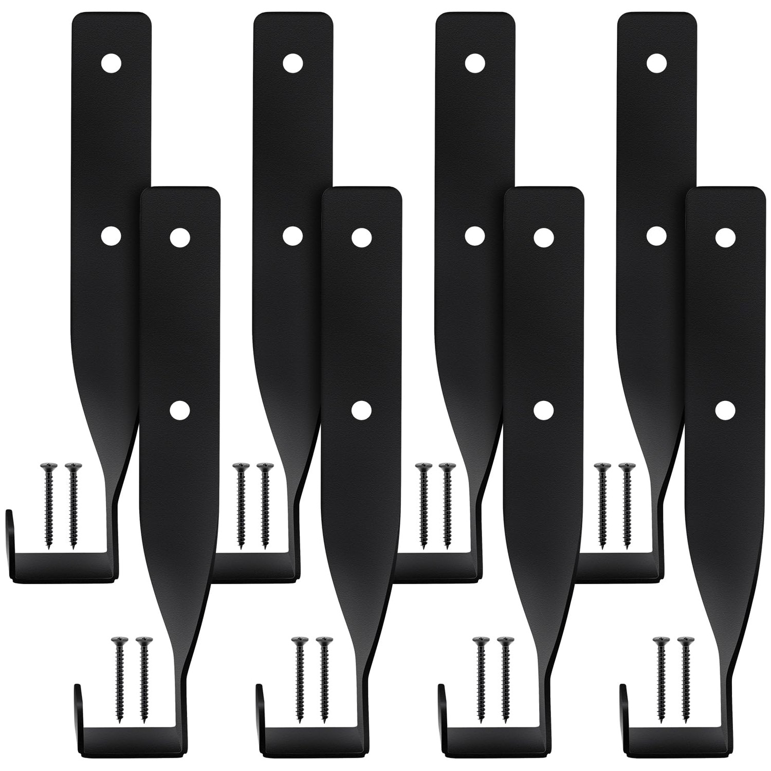Blulu 8 Pack Galvanized Steel Flange Oblong Base For 1-5/8 OD Tubing Suitable For Mounting Stainless Worktables Equipment Stands Kitchen Equipment Legs