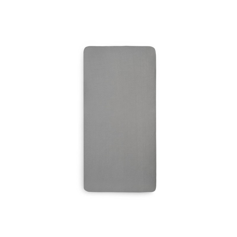 Jollein Jersey Fitted Sheet 60 x 120 cm Storm Grey