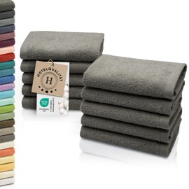 'ZOLLNER® Terry Rwäsche Set of 10 Available in Different Colours and Sizes, Direct from the Hotel' Elba Specialists, II ", 948-taupe, 30/30