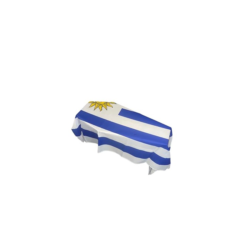 Uruguay Coffin Drape Flag