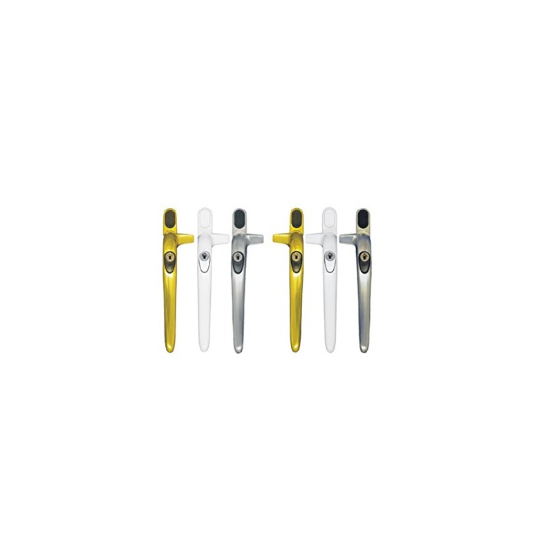 Securistyle Virage CB09WHR Cockspur Window Handle (White) - Right, 9mm