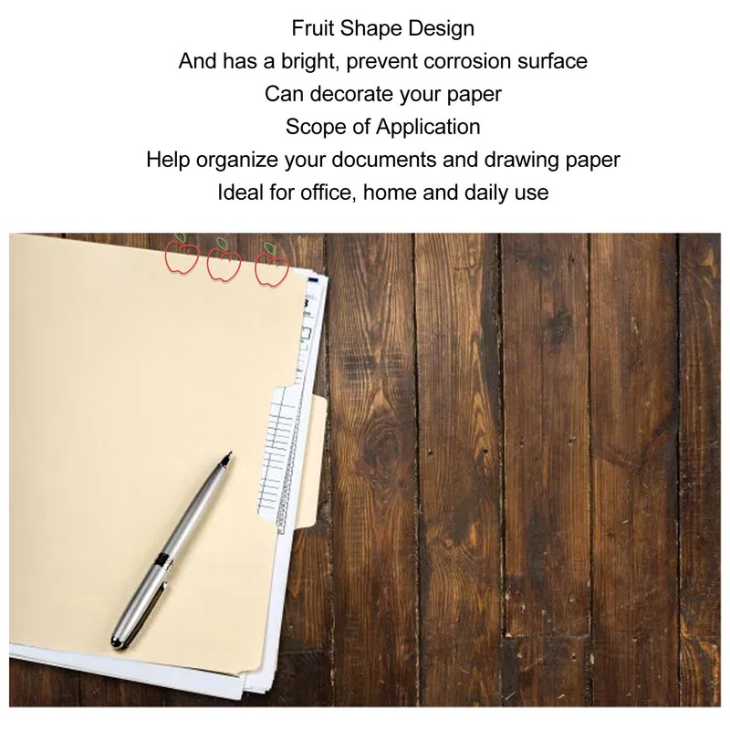 100pcs Cute Paper Clips Rust Proof Plating Prevent Slip Decorative