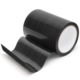 AMOGATO Premium RV Underbelly Material Tape 6" x 50', Black Sewer Hose Tape for Waterproof Repair & Storage