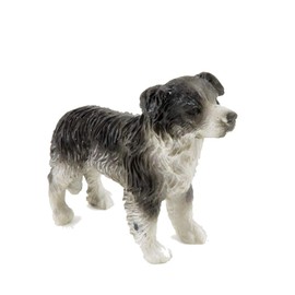 Melody Jane Dollhouse Border Collie Standing Work Sheep Dog Pet Miniature Accessories