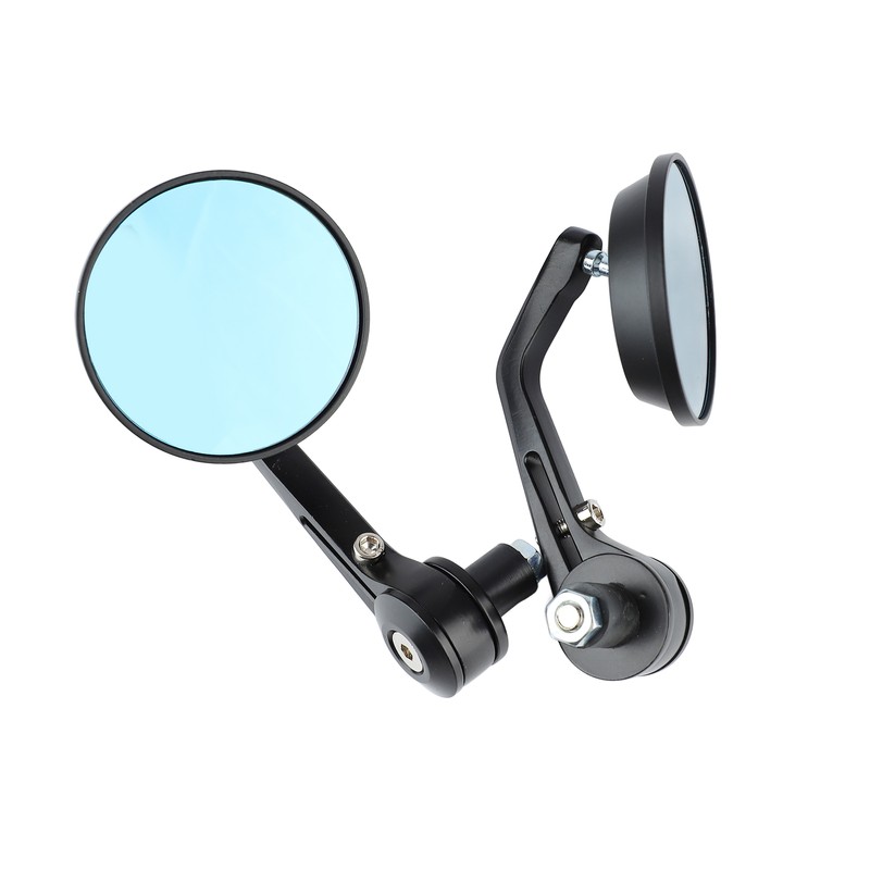 Pair of Motorcycle Rearview Mirror Wide View Aluminum Alloy Universal
