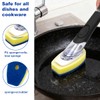 CELOX Soap Dispensing Sponge, Dish Wand with Soap Dispenser for