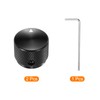 sourcing map 2 Pcs Aluminium Potentiometer Knobs, 3/16"(4mm) IDx7/8"(20mm) ODx5/8"(15.5mm)