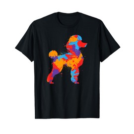 Poodle Dog Colorful Dogs Owner Girls Boys Poodles T-Shirt